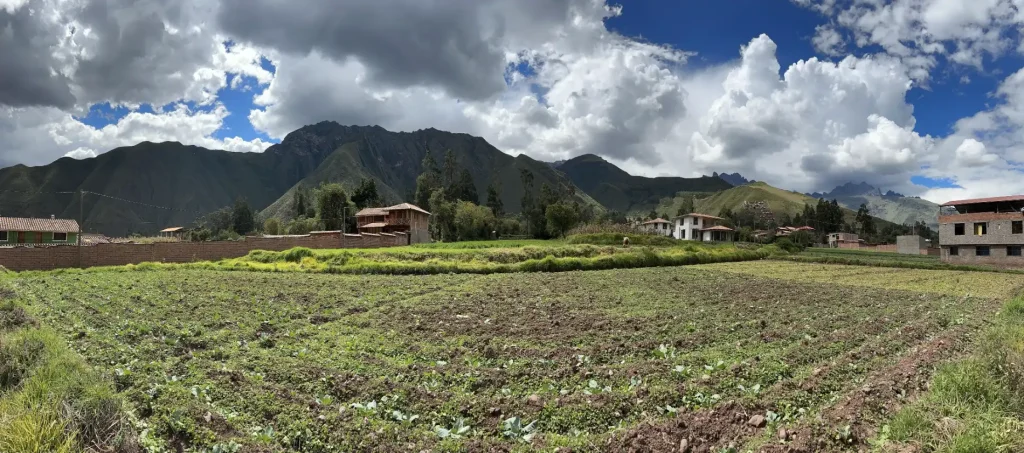 Sacred Valley farming and fertile Andean agricultural fields